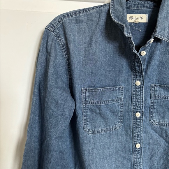 Madewell Denim Oversized Ex-Boyfriend Shirt - Picture 3 of 9